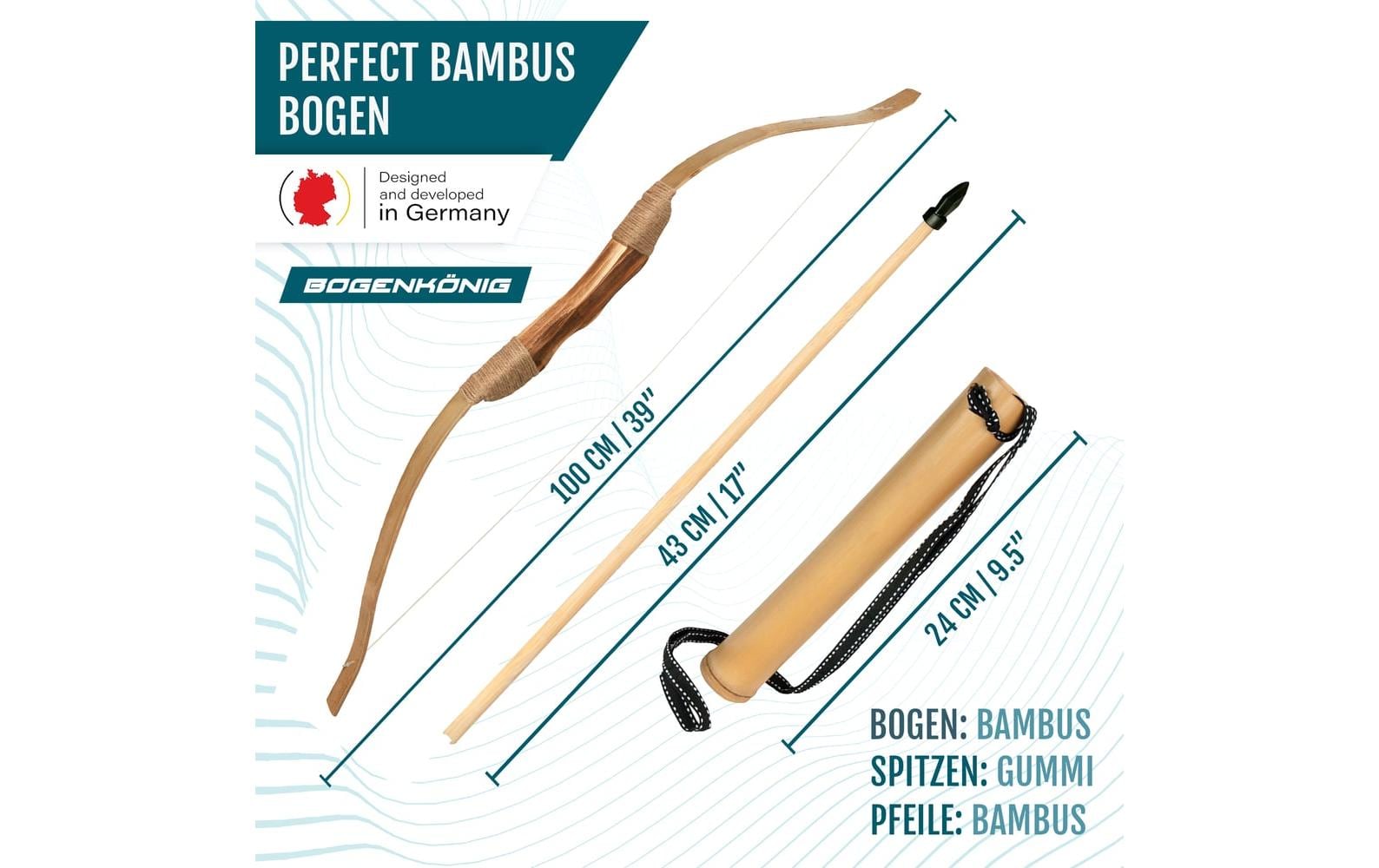 Bogenkönig Bogenschiess-Set 10-teilig Bogenkönig Bogenschiess-Set 10-teilig