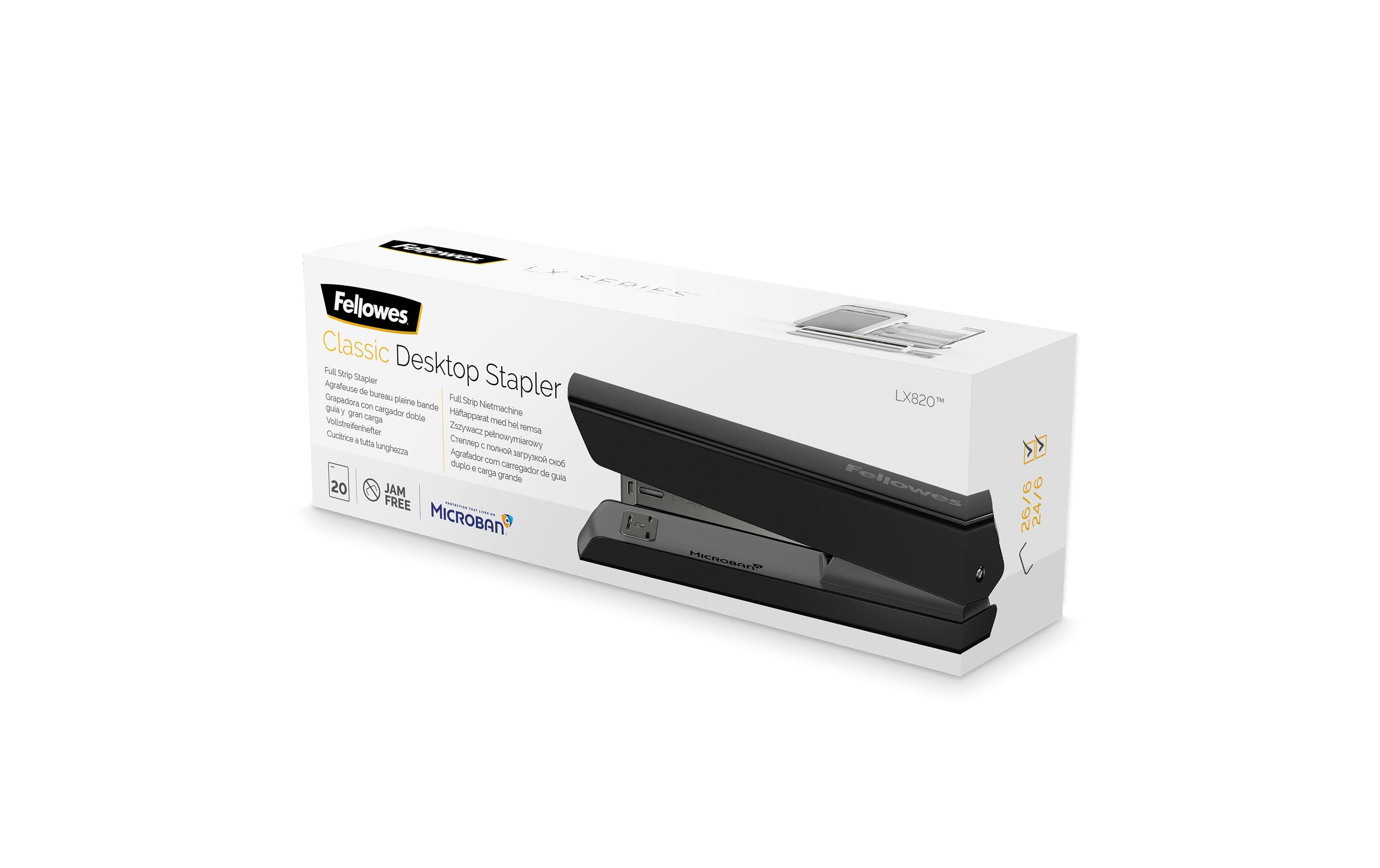 Fellowes Heftgerät LX820 20 Seiten, Schwarz