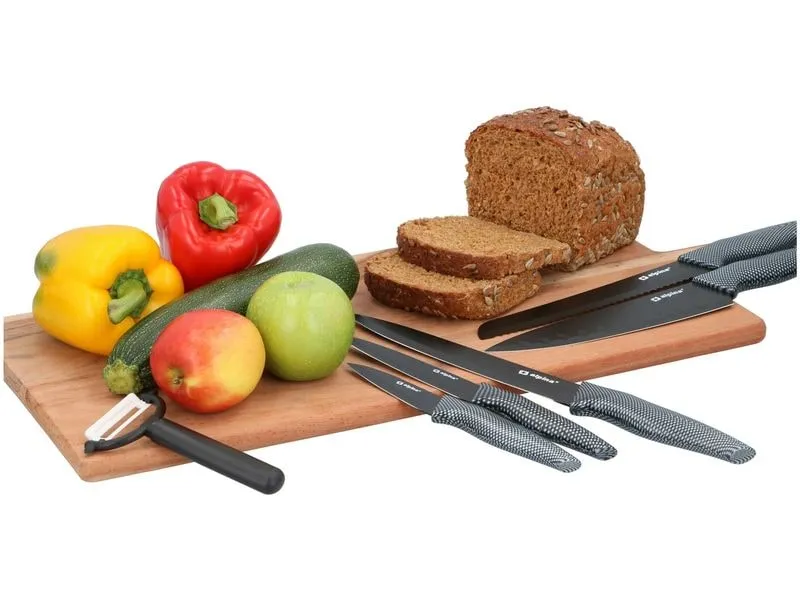 alpina Messer-Set 6-teilig Schwarz alpina Messer-Set 6-teilig Schwarz