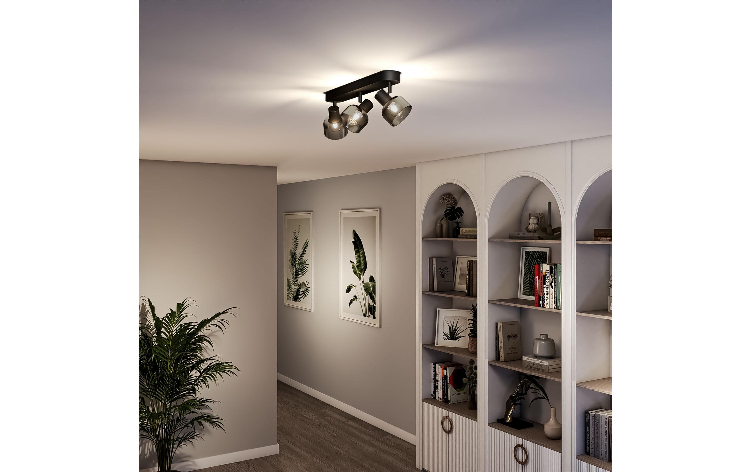 Philips Aufbauspot Sleet 3er Spot für E14 Schwarz, ohne Leuchtmittel