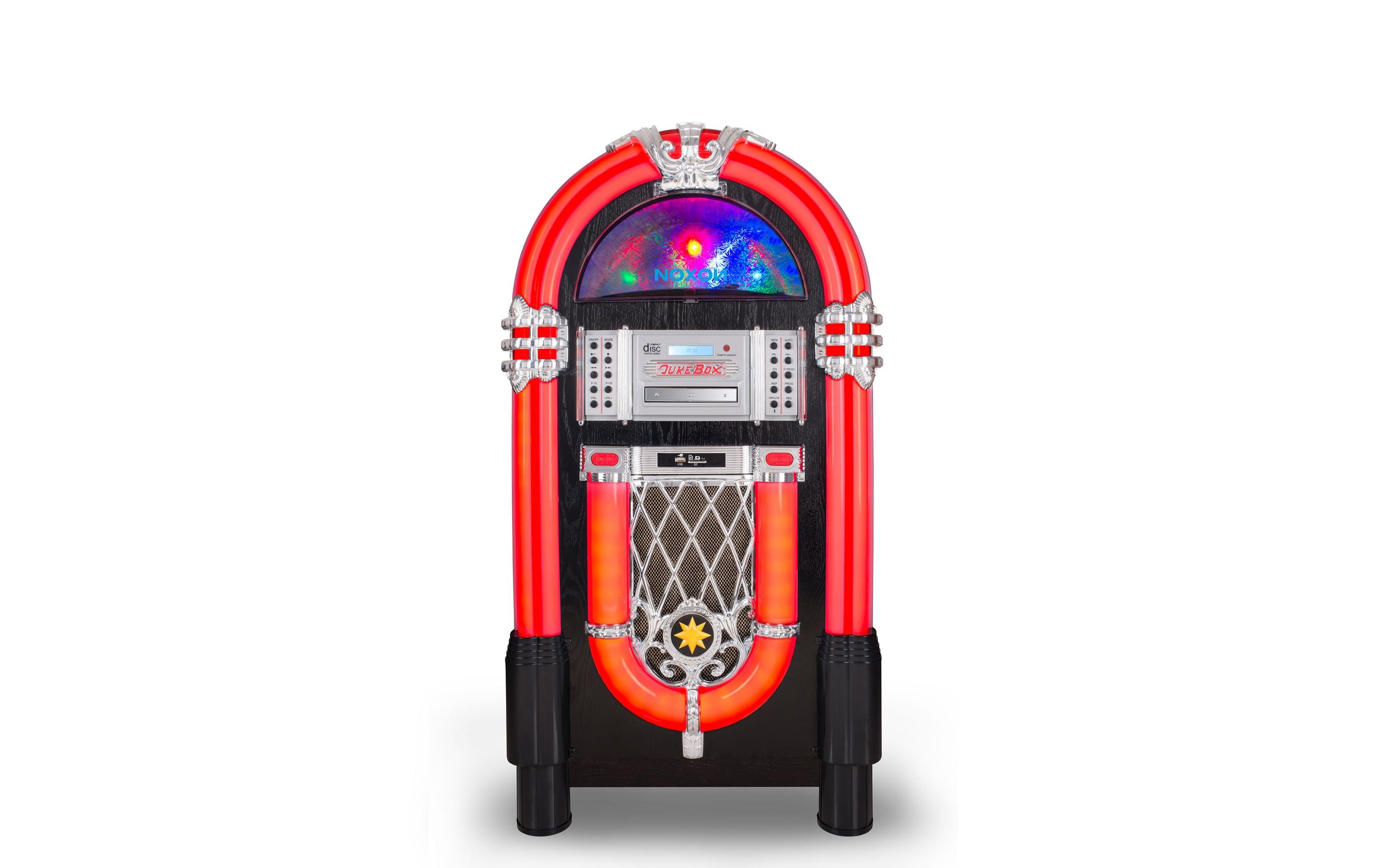 Noxon Musik-System Jukebox 1 Mehrfarbig/Schwarz/Silber