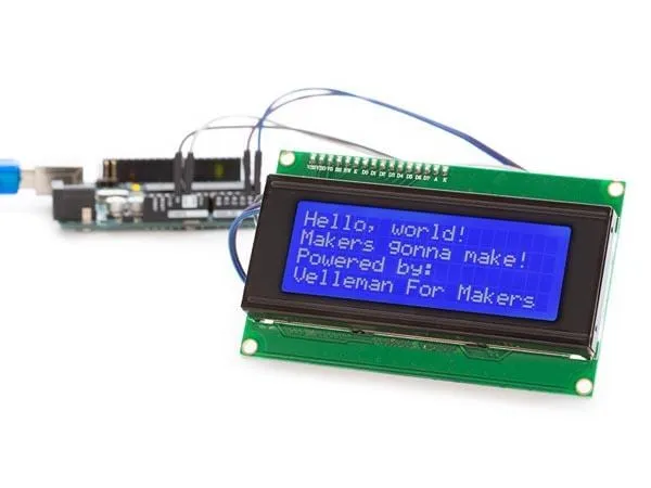 Whadda LCD Display I2C Modul 20x4, Blau Whadda LCD Display I2C Modul 20x4, Blau