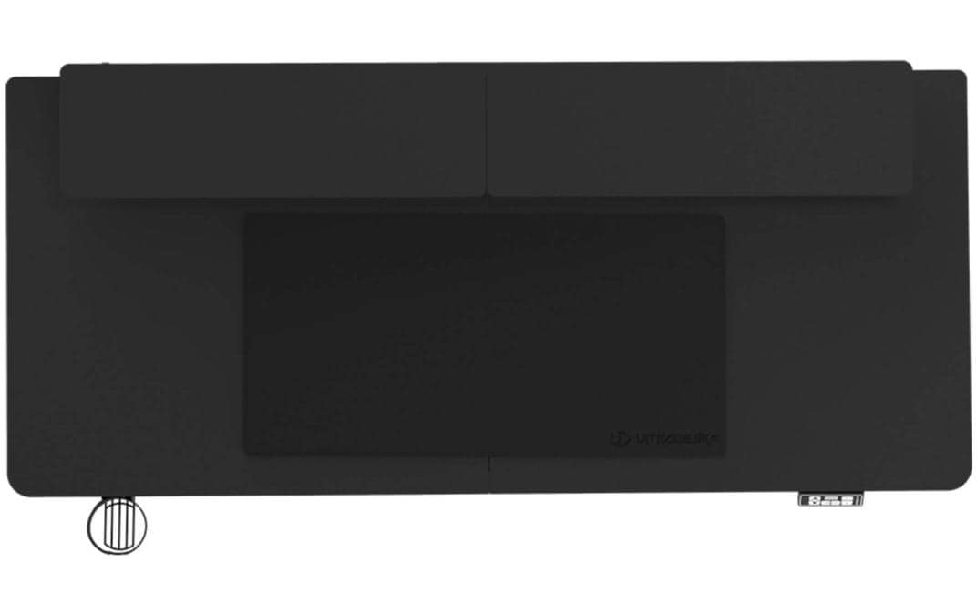 Ultradesk Gaming Tisch Higlander XXL Schwarz