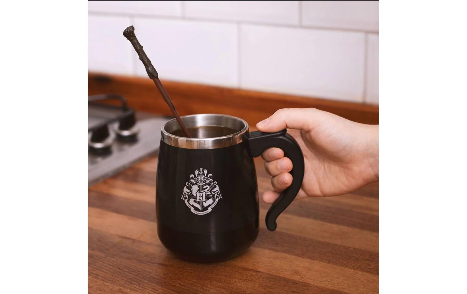 Thumbs Up! Harry Potter selbstrührende Tasse mit Zauberstab 350 ml