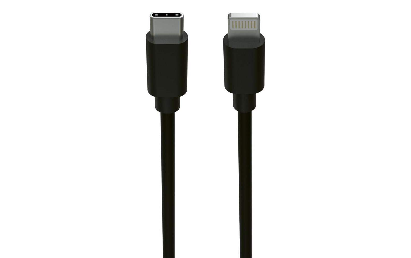 Ansmann USB 2.0-Kabel für iPhone, iPad, USB C - Lightning 1.2 m