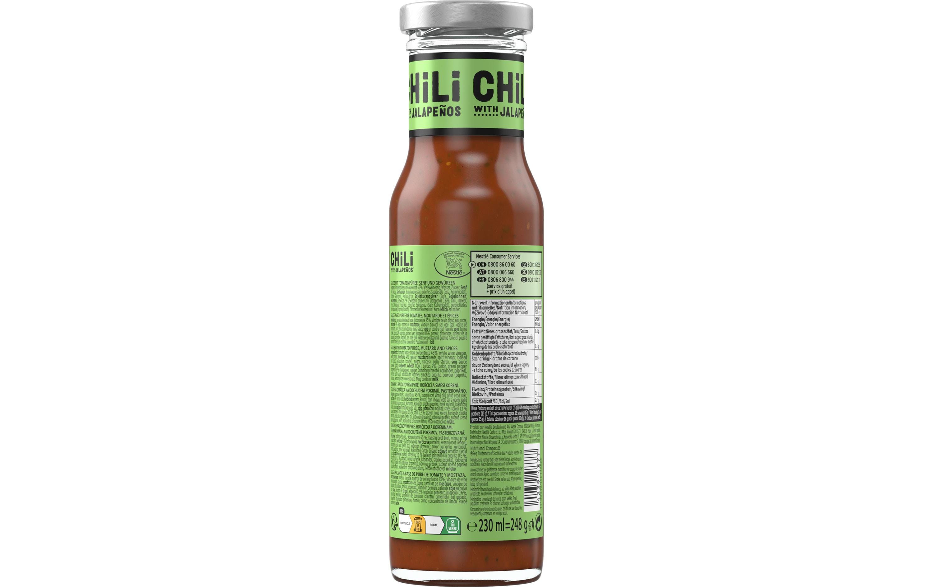 Thomy Chili Sauce mit Jalapenos 230 ml