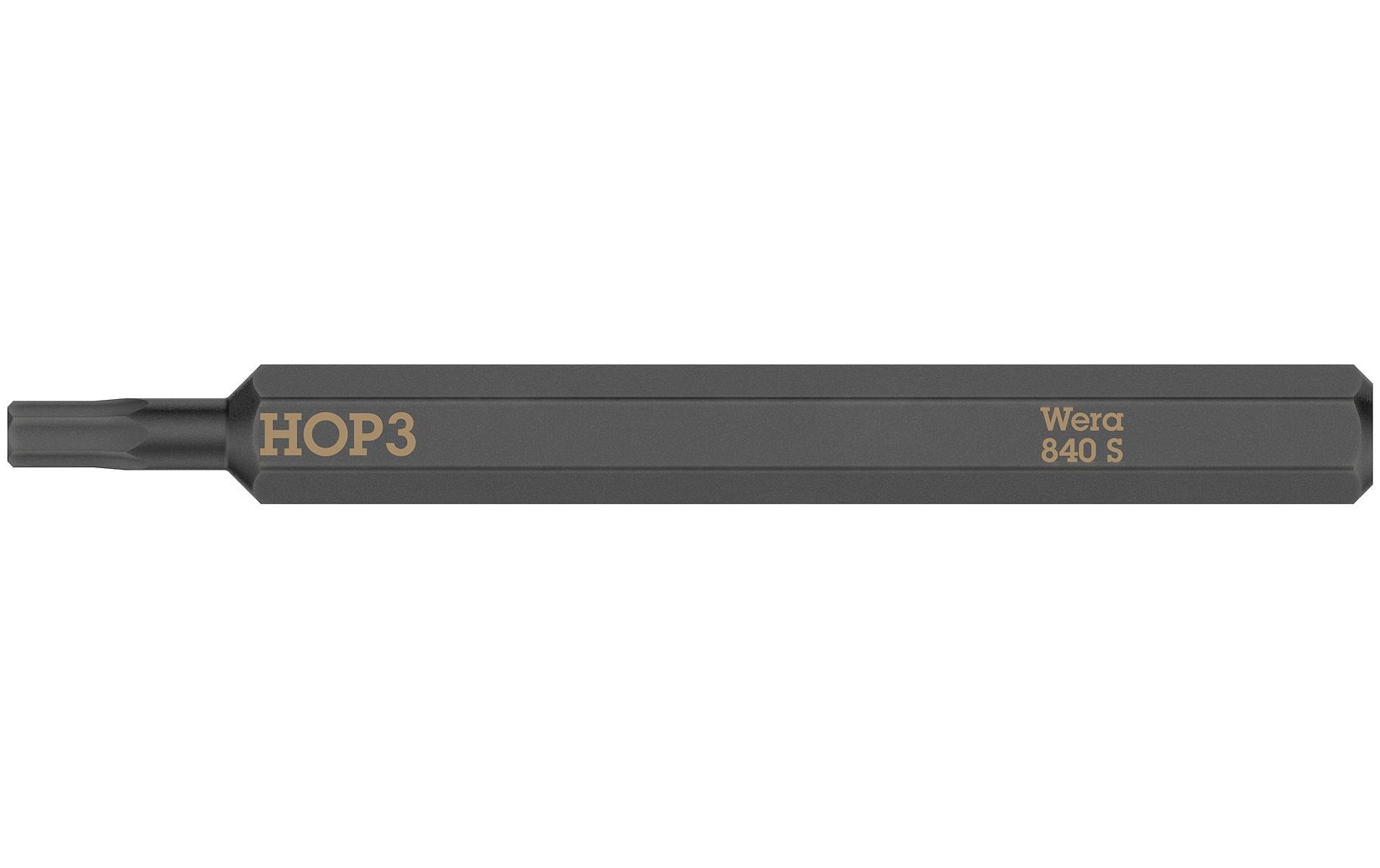 Wera Bit 840 S Hex-Plus Innensechskant 3 mm, 1-teilig
