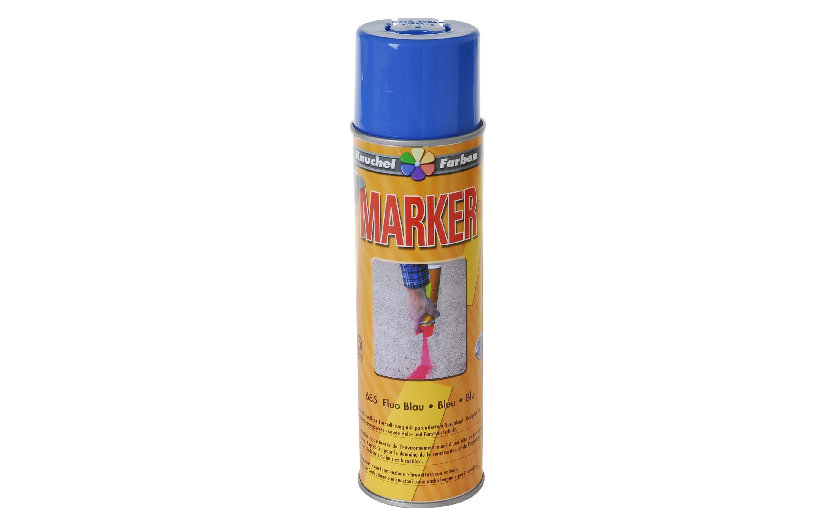 Knuchel Markierspray Marker 500 ml Blau fluoreszent Knuchel Markierspray Marker 500 ml Blau fluoreszent