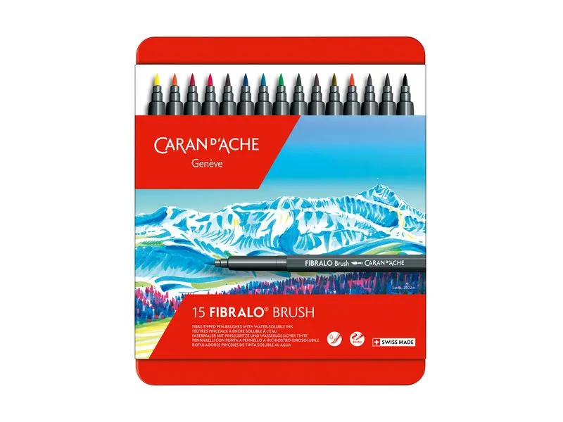 Caran d'Ache Filzstift Fibralo Brush 15 Stück Caran d'Ache Filzstift Fibralo Brush 15 Stück