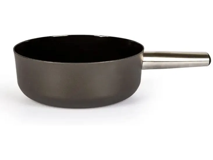 Stöckli Fondue-Caquelon Emotion Inox 23 cm, Schwarz