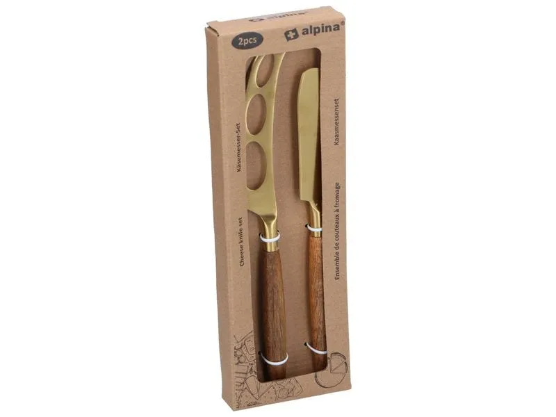 alpina Messer-Set 2-teilig Gold alpina Messer-Set 2-teilig Gold