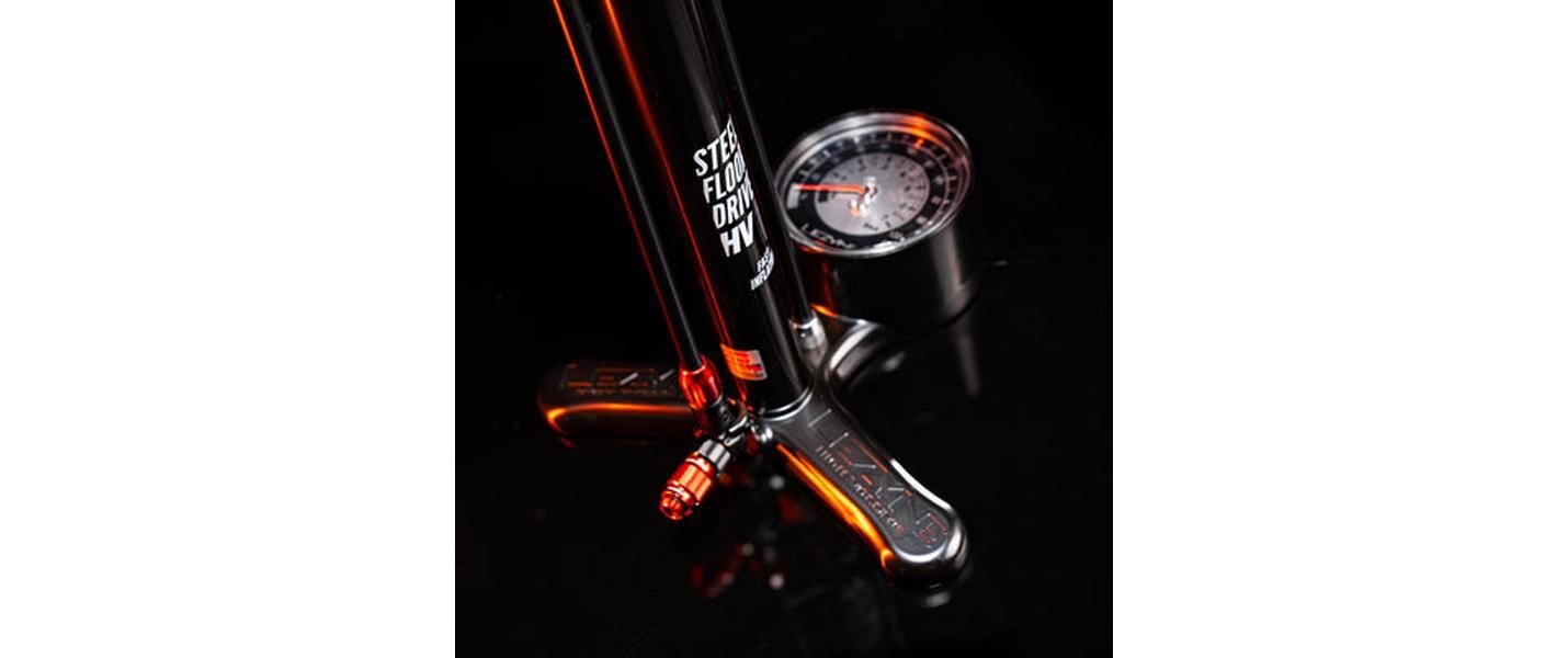 Lezyne Standpumpe Steel HV Floor Drive 3.5 ABS1 Pro Schwarz