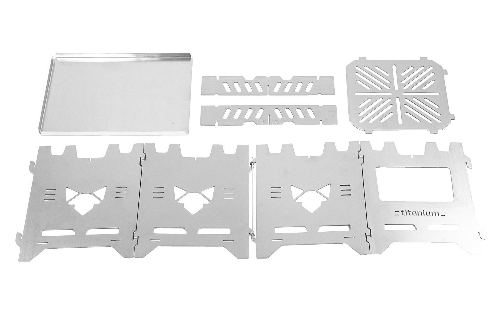 Fennek Grill Campingkocher Hobo Premium, Titan