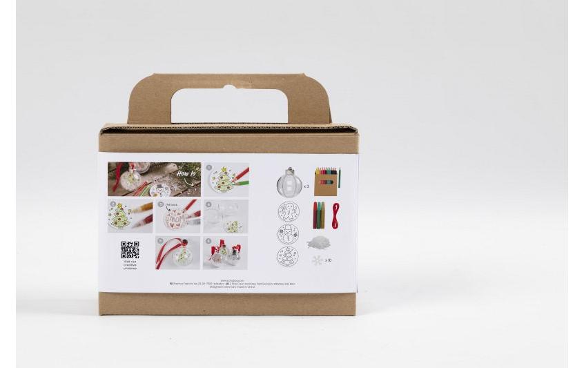 Creativ Company Bastelset Weihnachtskugeln Zeichnen