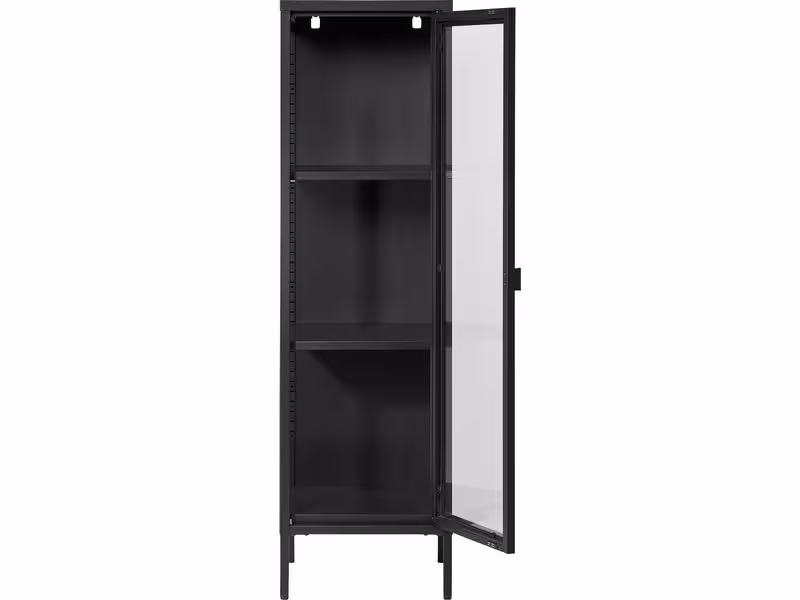 House Nordic Vitrine Brisbane 140 x 40 cm, Schwarz House Nordic Vitrine Brisbane 140 x 40 cm, Schwarz
