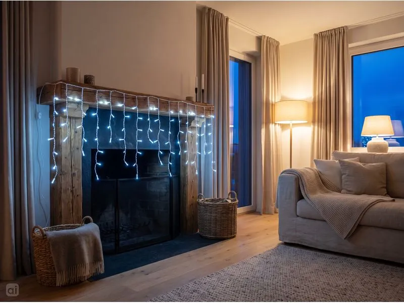 COCON Eiszapfen-Lichterkette LED Neutralweiss, 11.8 m COCON Eiszapfen-Lichterkette LED Neutralweiss, 11.8 m