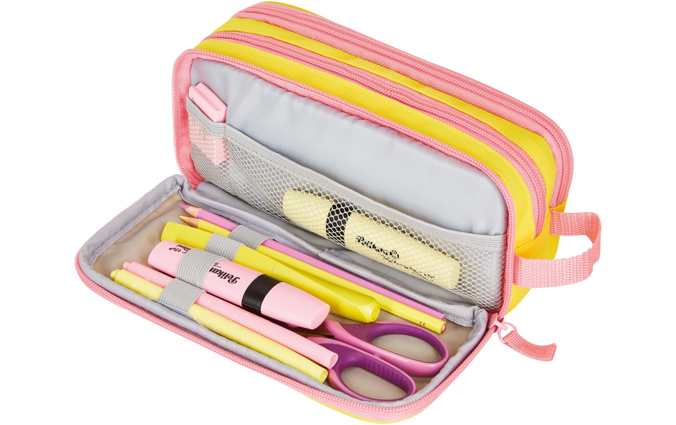 Herlitz Schlamperetui Neon Gelb/Rosa