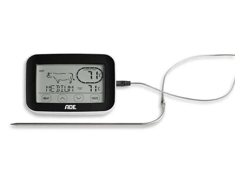 ADE Bratenthermometer BBQ 1408 Schwarz, Weiss ADE Bratenthermometer BBQ 1408 Schwarz, Weiss