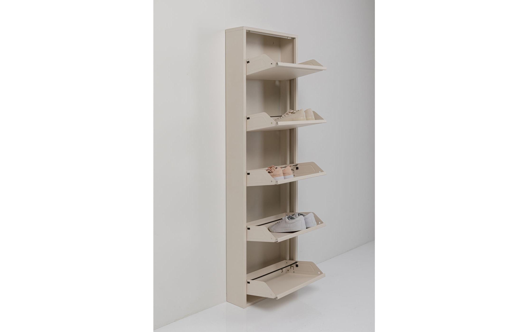 Kare Schuhschrank Caruso 5-er, 50 x 170 cm, Beige