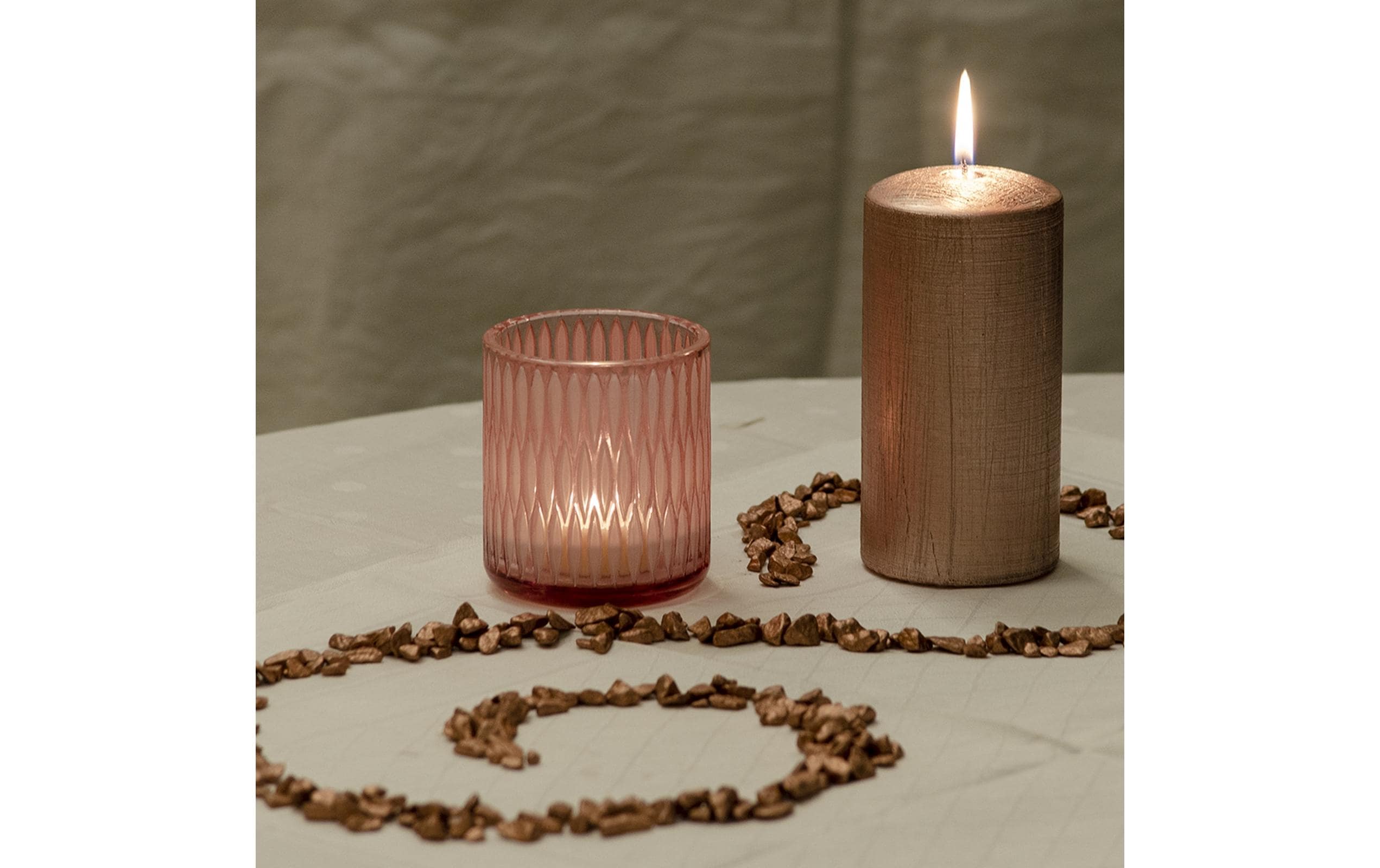 balthasar Windlicht Crystal 7.8 cm, Rosa