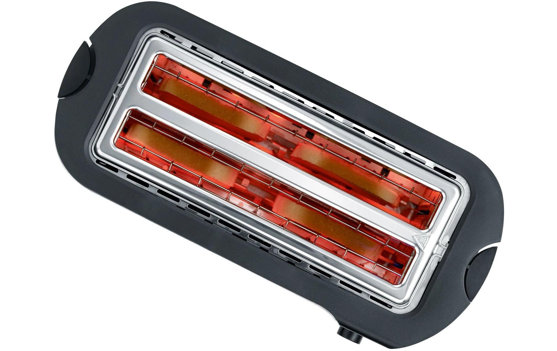 Severin Toaster AT 2590 Schwarz/Silber