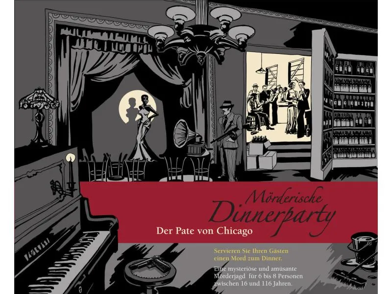 Blaubart Verlag Partyspiel Mörderische Dinnerparty: Der Pate von Chicago