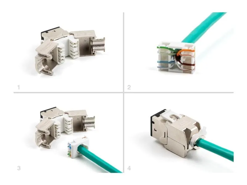 Delock Keystone-Modul RJ45 zu LSA Cat.6A Schwarz, 10 Stück Delock Keystone-Modul RJ45 zu LSA Cat.6A Schwarz, 10 Stück