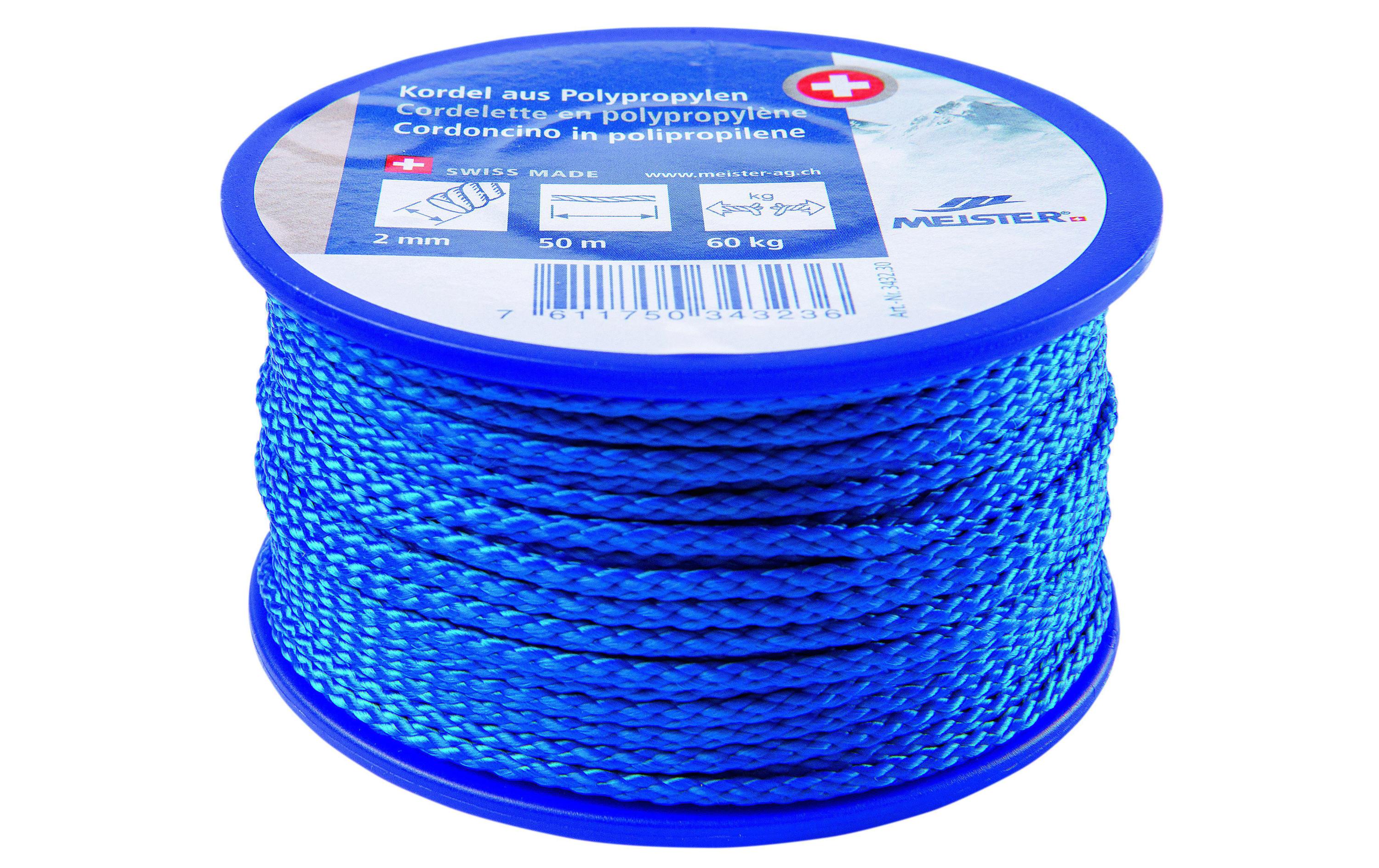 Meister Kordel Ø 2 mm, 50 m, 60 kg, Blau Meister Kordel Ø 2 mm, 50 m, 60 kg, Blau
