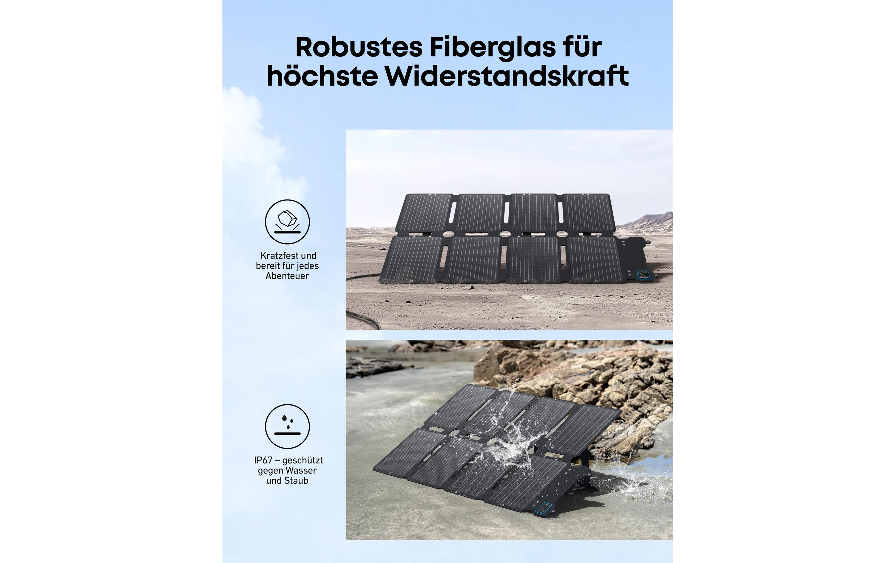 Anker Solarpanel SOLIX PS100X Port. Solar Panel 100 W