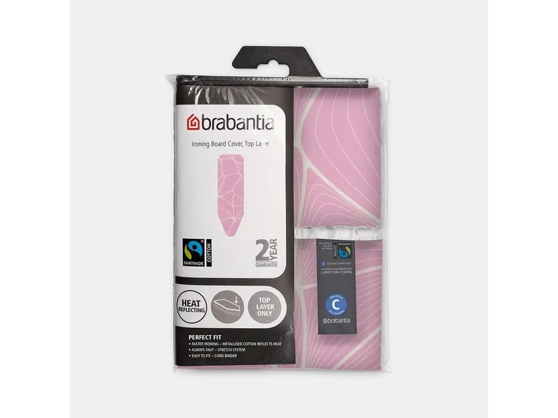 Brabantia Bügelbrettbezug C mit 2 mm Schaumstoff 124 x 45 cm, Pink Brabantia Bügelbrettbezug C mit 2 mm Schaumstoff 124 x 45 cm, Pink