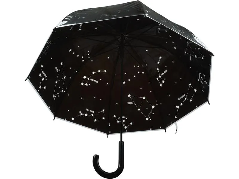 Esschert Design Schirm Sternenhimmel Schwarz/Weiss