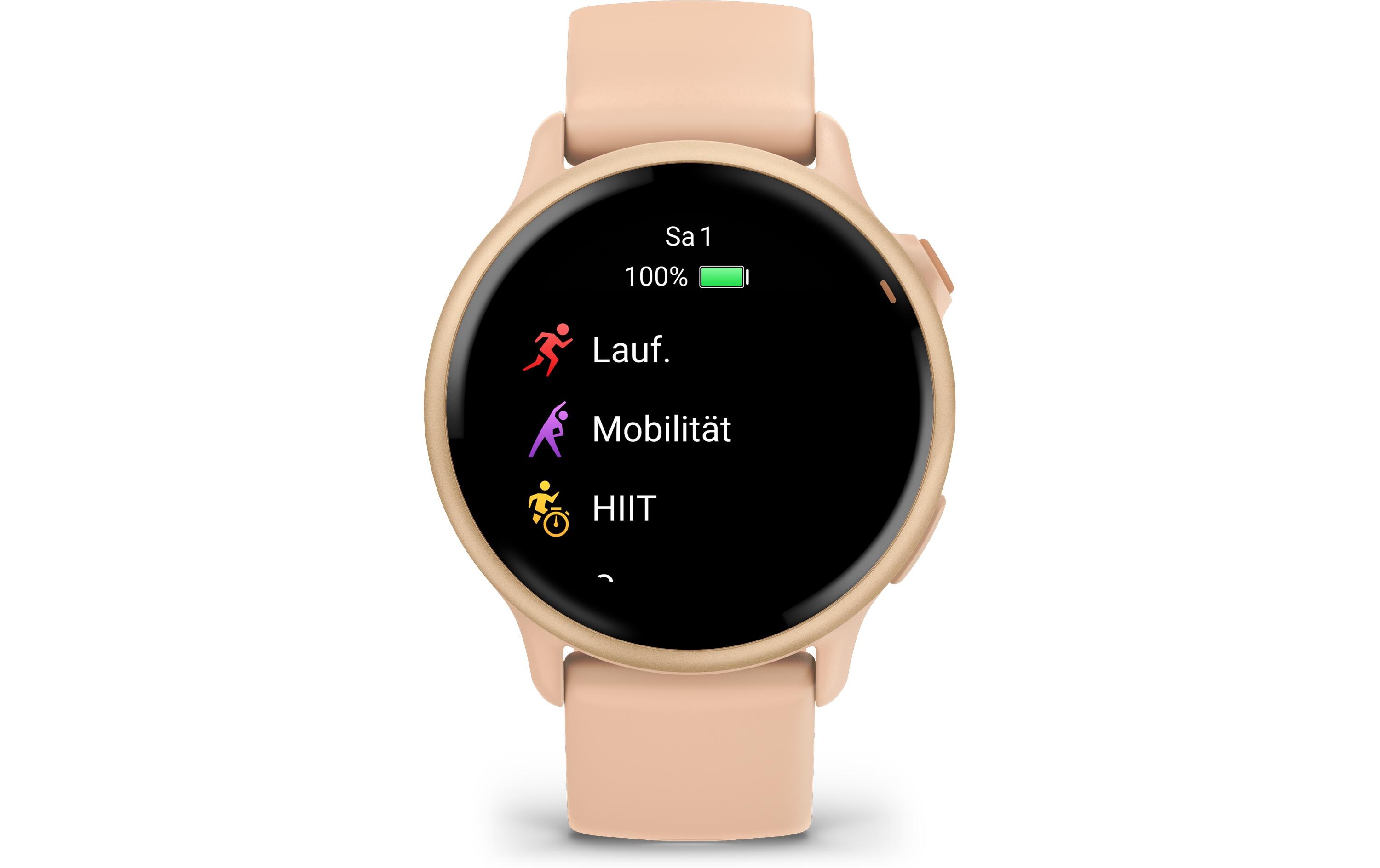 GARMIN GPS-Sportuhr Vivoactive 6 Hellrosa