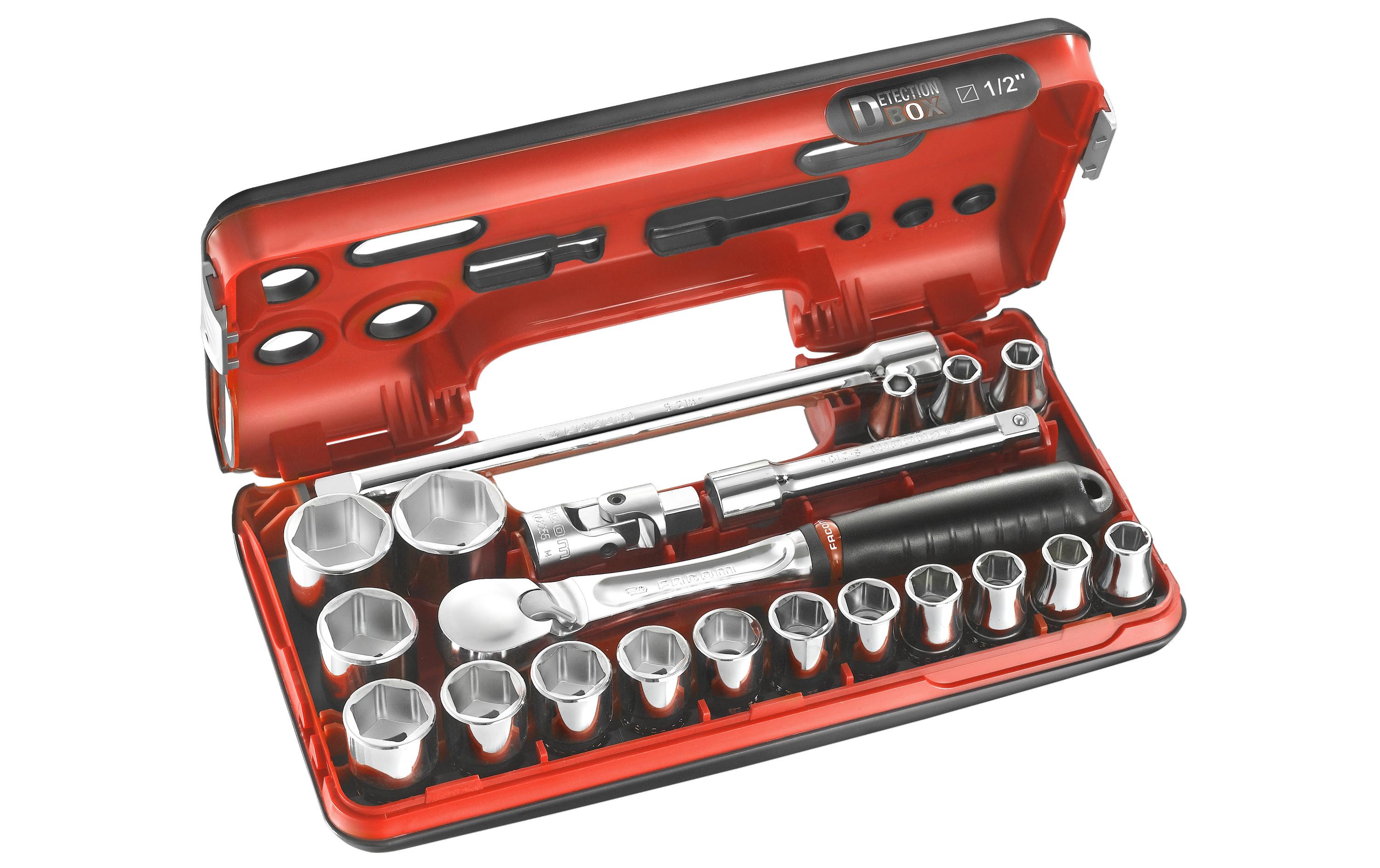 Facom Steckschlüssel-Set 1/2, DBOX 21-teilig Facom Steckschlüssel-Set 1/2, DBOX 21-teilig
