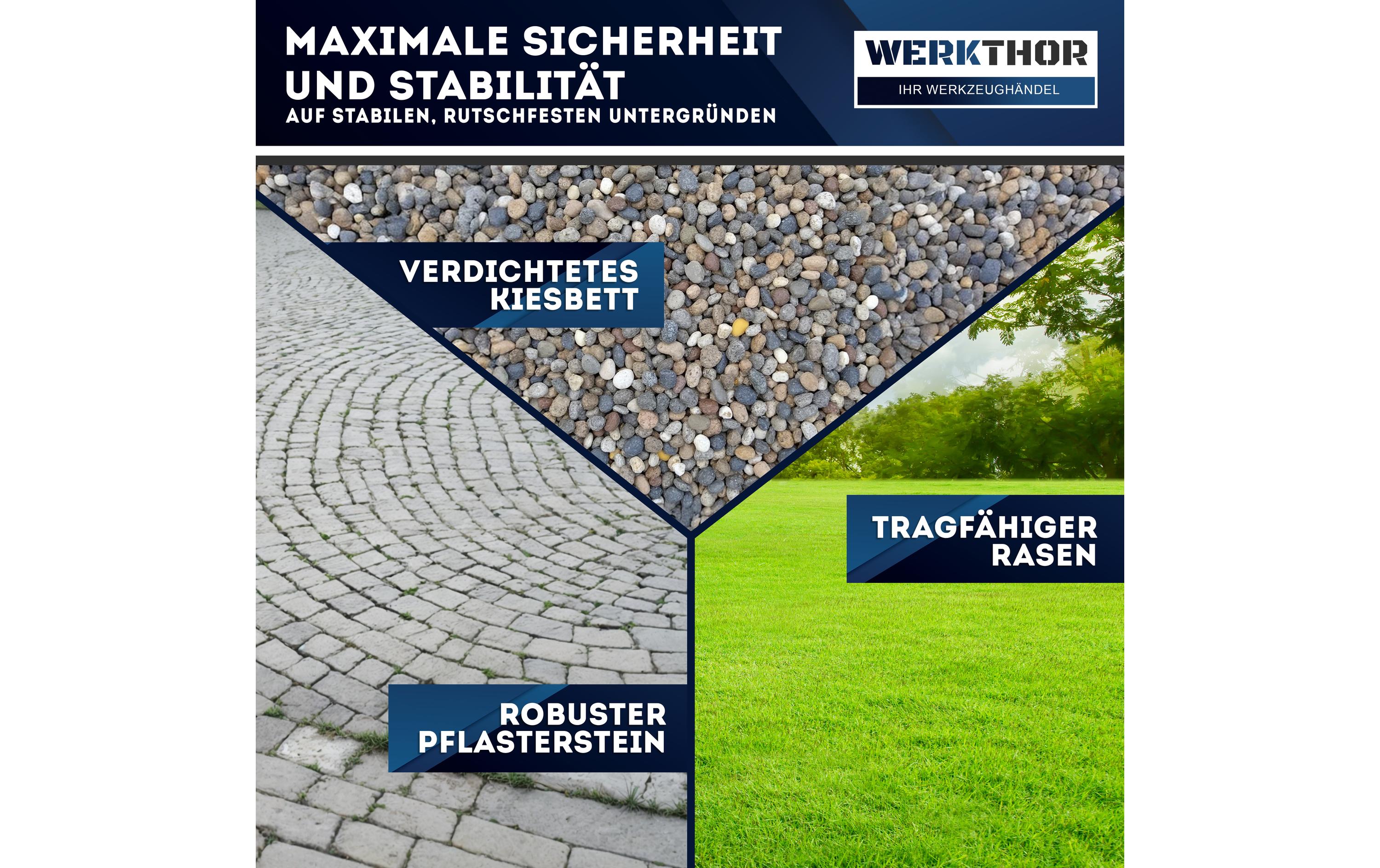 Werkthor Flache Auffahrkeile 2er Set, Grau