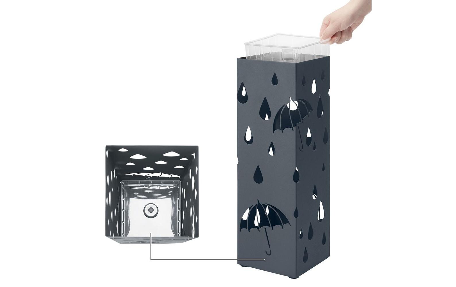 Songmics Schirmständer Grau