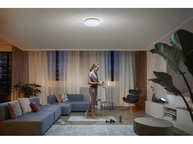 Philips Hue White Amb. Enrave Deckenleuchte L weiss 3300 lm + Dimmer