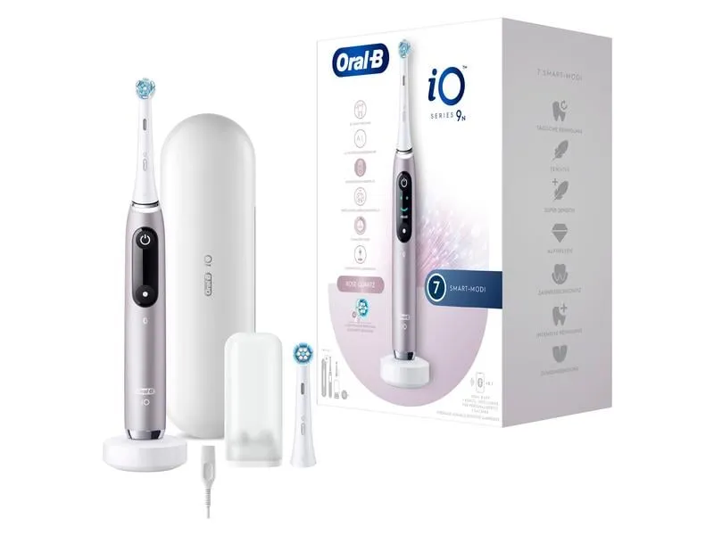 Oral-B Mikrovibrationszahnbürste iO Series 9N Rose Quartz Oral-B Mikrovibrationszahnbürste iO Series 9N Rose Quartz