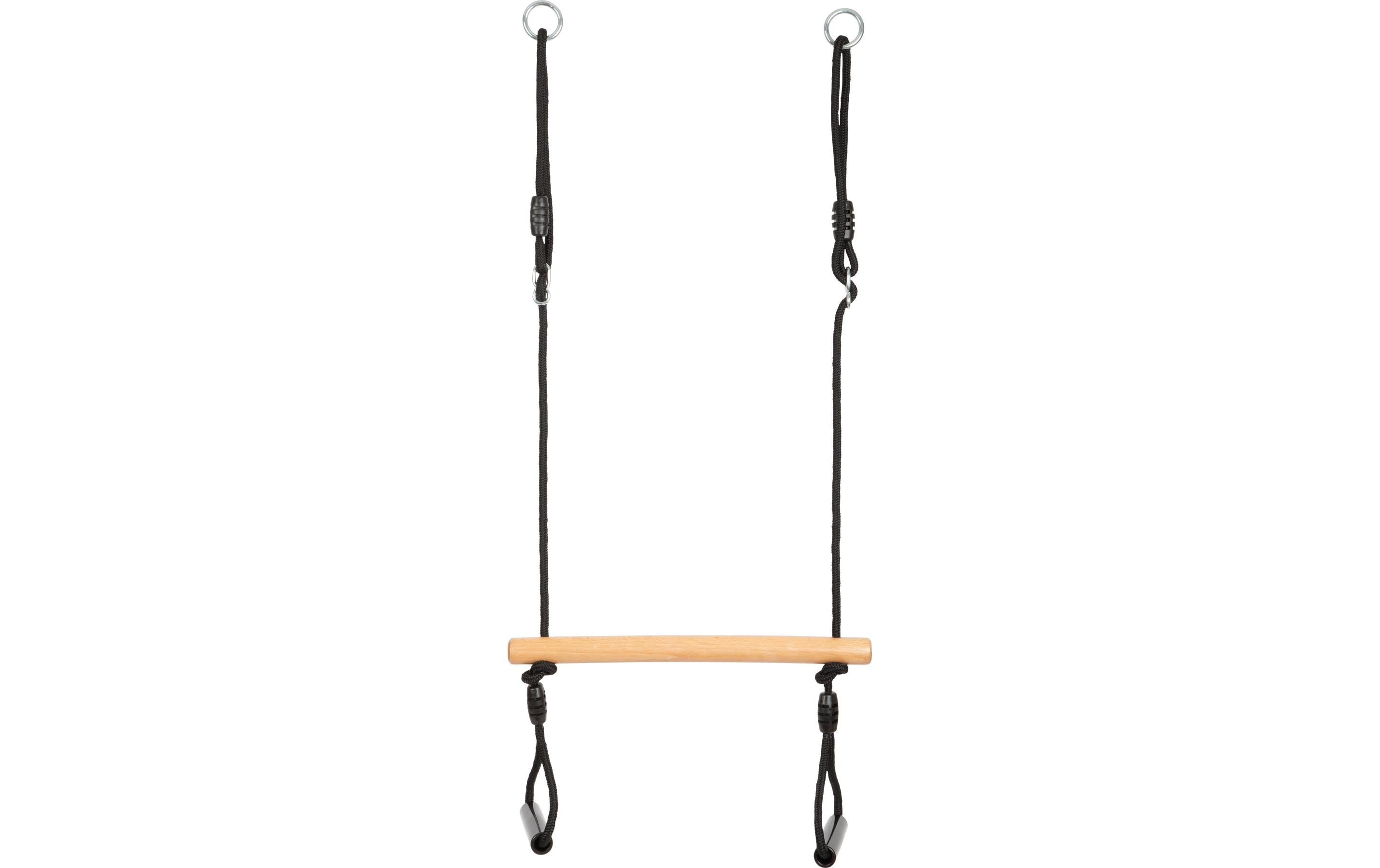 small foot Trapezschaukel mit Turnringen «Black Line» small foot Trapezschaukel mit Turnringen «Black Line»