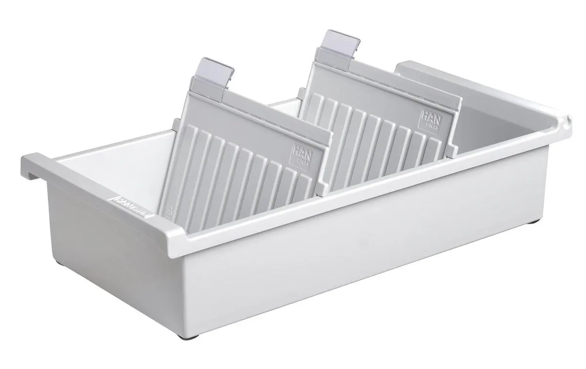 HAN Karteibox A6 Quer, Für 1300 Karten, Grau HAN Karteibox A6 Quer, Für 1300 Karten, Grau