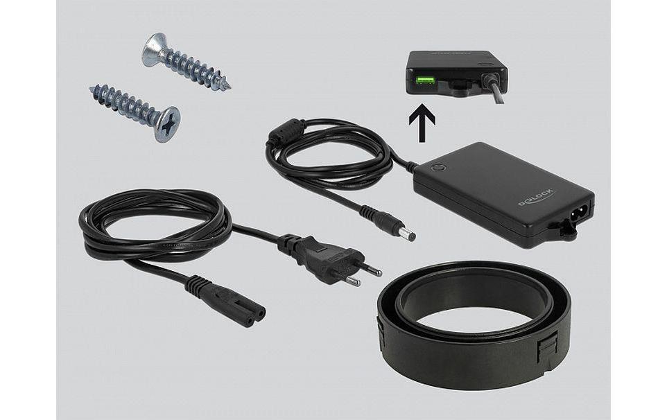 Delock Tisch-Hub 64065 2x USB 3.0 Typ-A Quick Charge