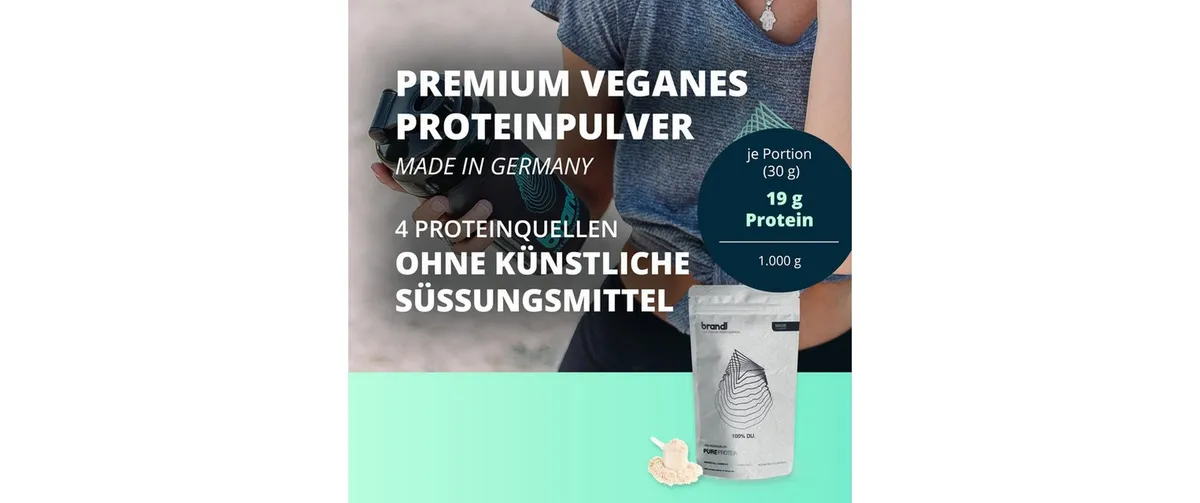 Brandl-Nutrition Pulver Pure Protein Vegan Vanille 1000 g
