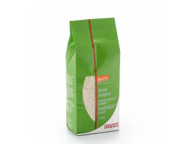 Vanadis Griess Dinkel voll (Bioverita), Demeter 500 g