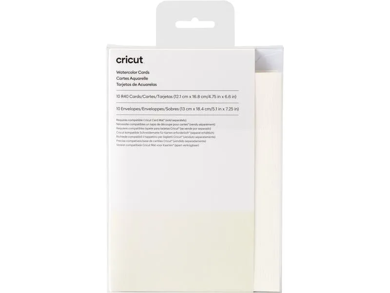 Cricut Blankokarte für Wasserfarben R40 10 Stück Cricut Blankokarte für Wasserfarben R40 10 Stück