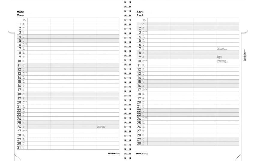 ingold-biwa Tagesagenda Edition Spiral 2025/2026, Gelb ingold-biwa Tagesagenda Edition Spiral 2025/2026, Gelb