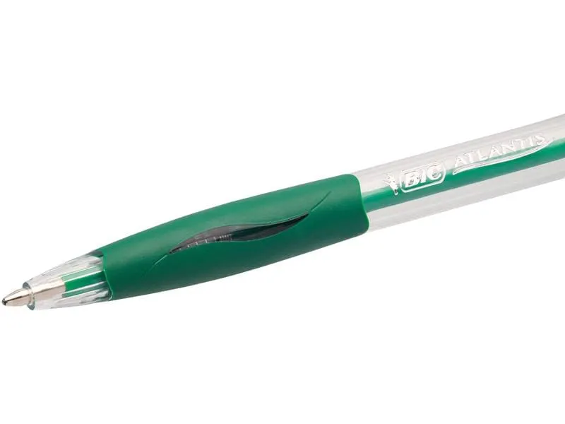 BIC Kugelschreiber Atlantis Classic 0.32 mm, Grün, 12 Stück BIC Kugelschreiber Atlantis Classic 0.32 mm, Grün, 12 Stück