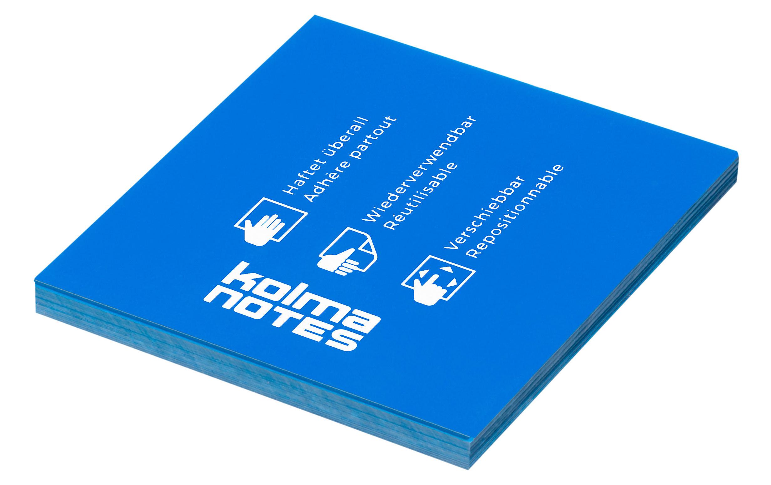 Kolma Notizzettel NOTES 76 x 76 mm Blau, 100 Blatt Kolma Notizzettel NOTES 76 x 76 mm Blau, 100 Blatt