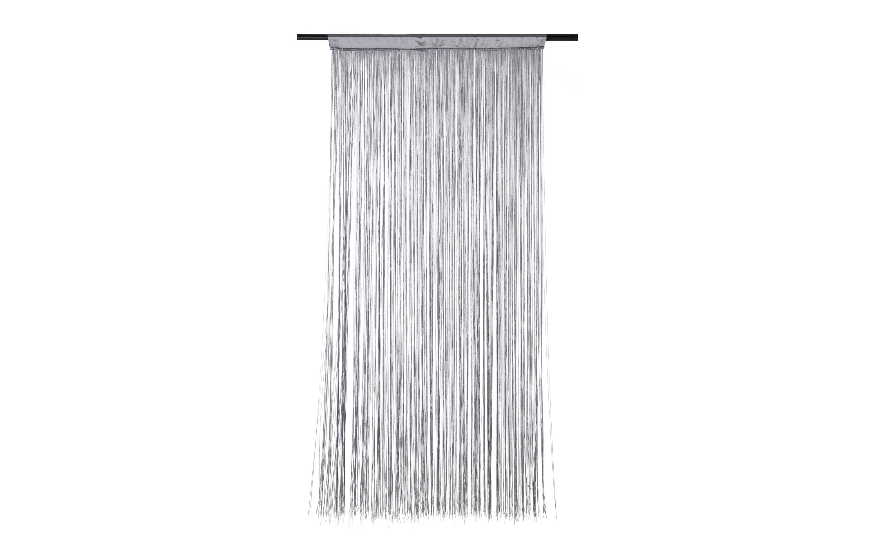 COCON Fadenvorhang 90 cm x 200 cm, Grau