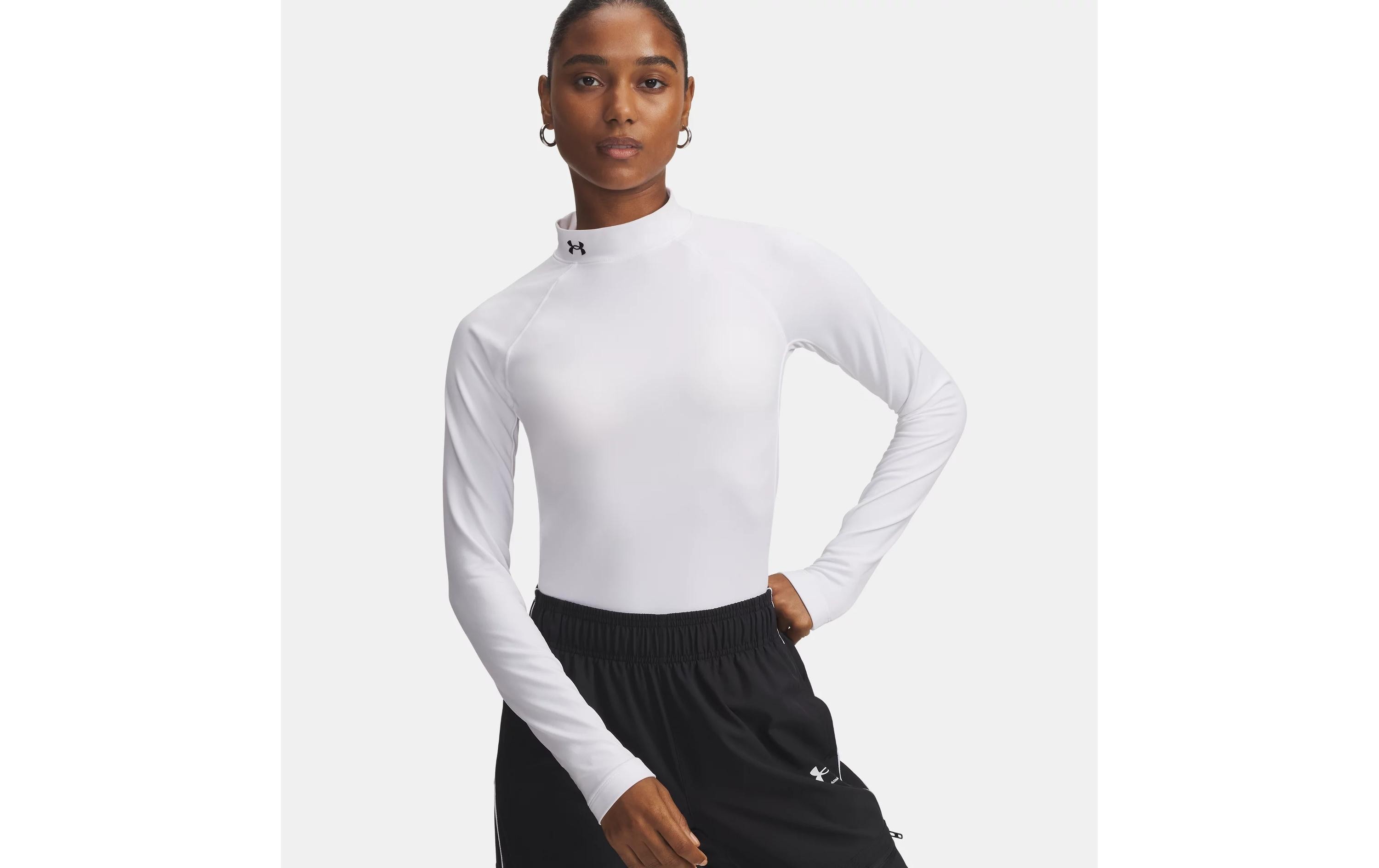 UNDER ARMOUR Funktionsoberteil ColdGear Weiss, L