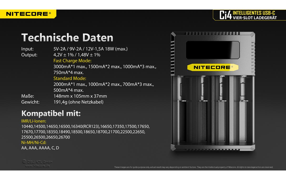 Nitecore Ladegerät Ci4