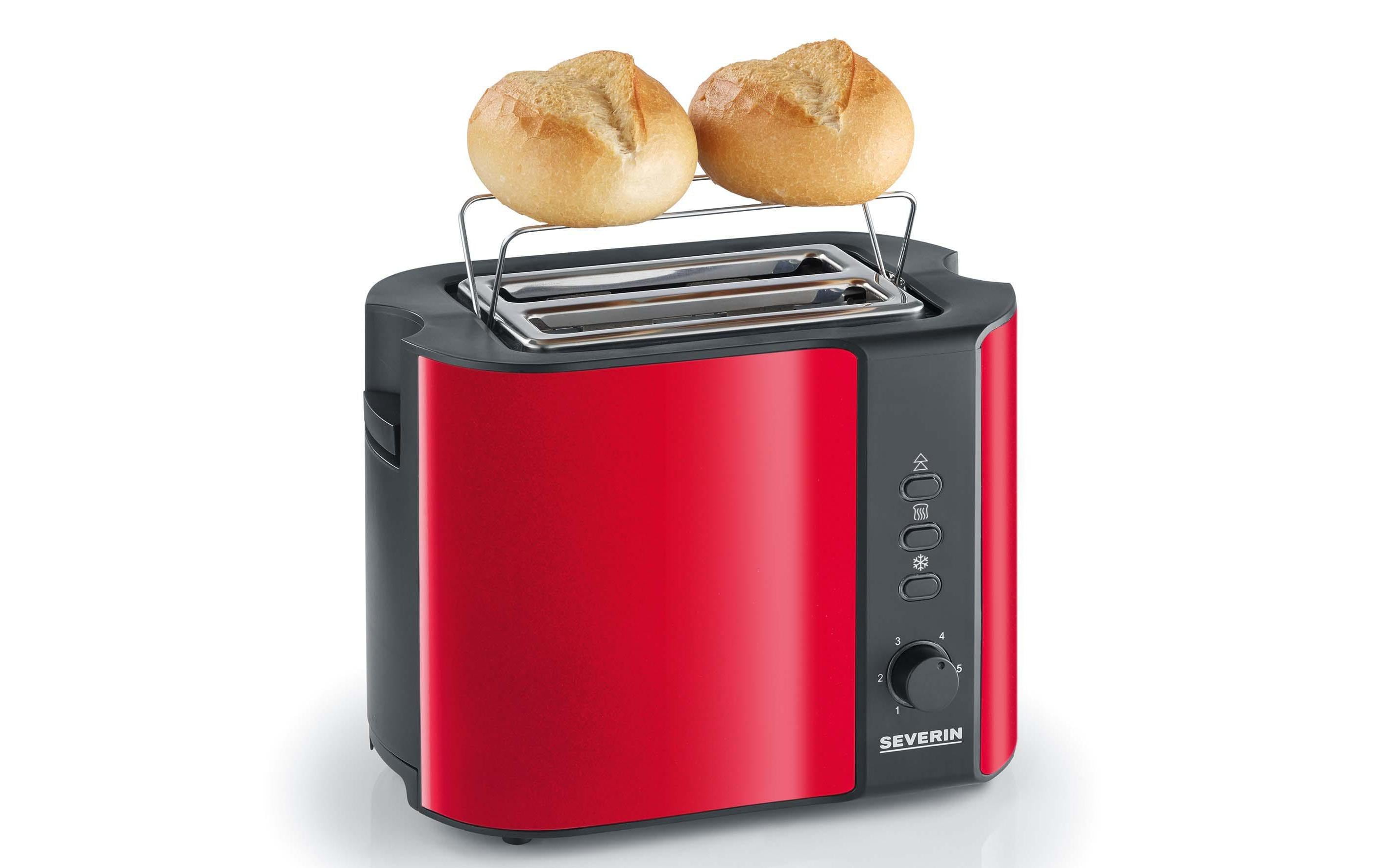 Severin Toaster AT 2217 Rot/Schwarz